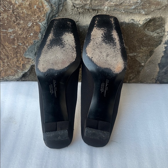 Salvatore Ferragamo Boutique Vintage Slip On Mule Pumps in Black Size 9 - Picture 6 of 7